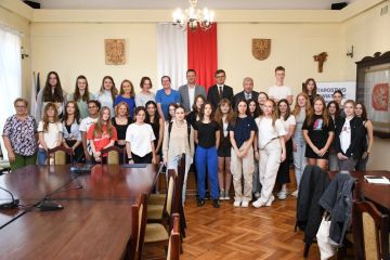 Młodzież ze Szweinfurtu u miechowskich starostów